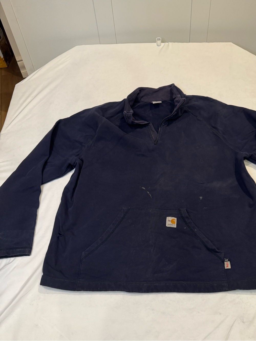 Carhartt Navy Half-Zip Work Pullover